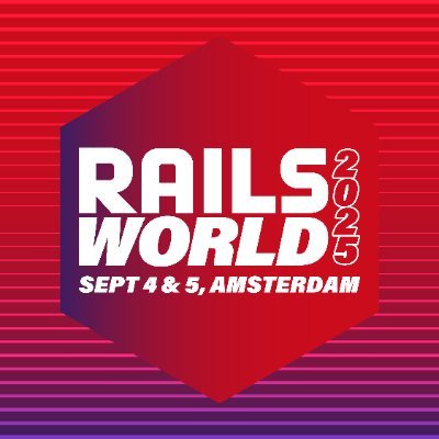 Follow the official Rails account @rails for #RailsWorld news and updates.