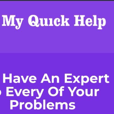 My_Quick_Help's profile picture. We Have Experts For All Your Problems