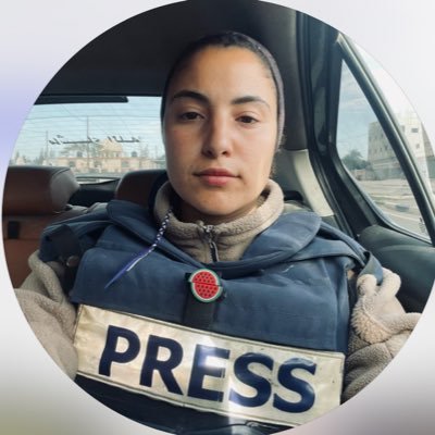 A Palestinian journalist and Tv reporter journalist in Gaza 📺🎥