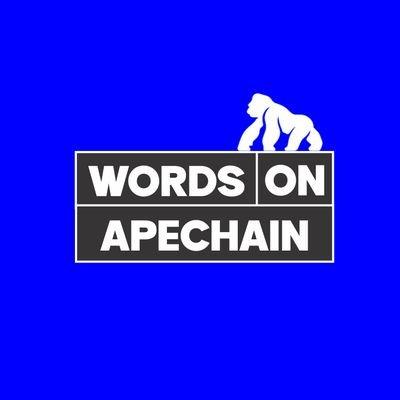 WordsOnApeChain's profile picture. Daily words for the ApeChain community. Expanding vocab, expanding vision. @ApeChainhub