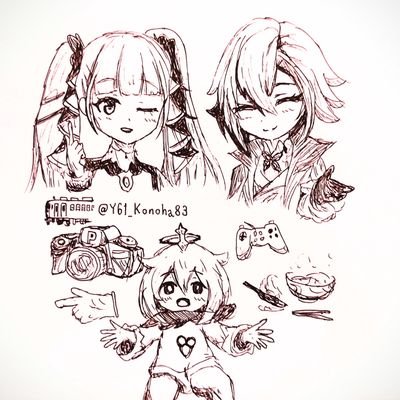 Y61_Konoha83's profile picture. 名前読み→「パクモンやくも」。自称「飯使」。推しは1人→「アルレッキーノ(原神)」。多趣味📷️🚉💻️🎮️無知識😇。無言フォローも歓迎、どうぞよろしく。