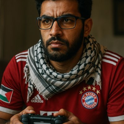 🕋 مسلم وافتخر 🎮 جيمر ثوري
🇪🇬 مصري 𓂀
🇵🇸 فلسطين قضيتي الأولى مع المقاومة قلبًا وقالبًا ✊
❤️ بعشق بايرن ميونخ @BavarianShadow