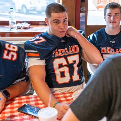 DanLeVine07's profile picture. Wakeland HS / 2026 / 6'4 285 / RT / 4.0 / 5.15 Weighted / 31 ACT / NHS Prez / Team Captain / Top 6% / NCAA ID #2401199565 / #67 / All District / @MinesFootball