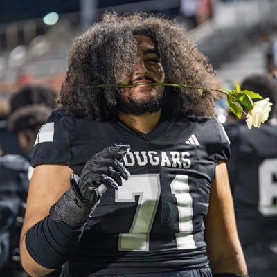 |HBG|6’4 1/2 •300lbs • 34 inch arms • 9’5 inch hand • OT/OG /CENTER!!!! •c/o 26| current gpa: 3.3 |📲717-510-3524 #71 on the cougars