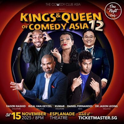 ComedyClubAsia's profile picture. We're Back! The Kings & Queens of Comedy Asia 12. 15 November 2025