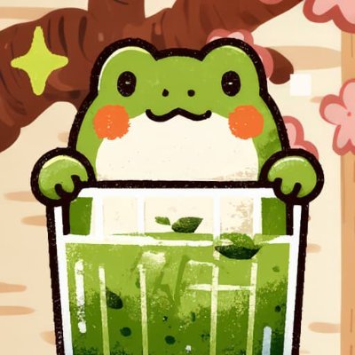 Just a cozy market to trade your stickers and gifts! 🐸🍵
