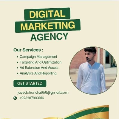 chandia66814's profile picture. I provide google ads services. Contact me on my WhatsApp number +923190587251
Or leave your message at 
javedchandia956@gmail.com