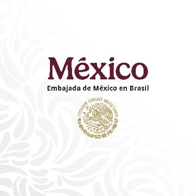 Cuenta de la Embajada de México en Brasil. A través de esta cuenta se distribuye información de las actividades de la Embajada en Brasil.