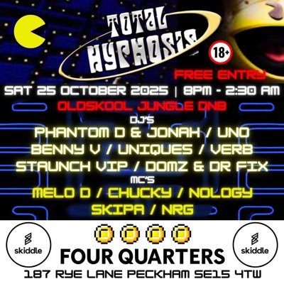 Radio DJ from 1994 Dream fm Hyper fm Eruption fm lush fm React fm code 10 fm Kool fm Divine fm Underground bass fm Total Hypnosis Amen warfare records
