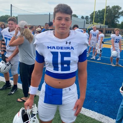 6’1 200 lbs - QB | Madeira, Ohio | All Conference | All Region | 260 Bench | 9’1 BJ | GPA 4.61 | 33 ACT | 🏈⚾️(CF)| 2 🅾️ffers | NCAA ID# 2501500576 | John 13:7
