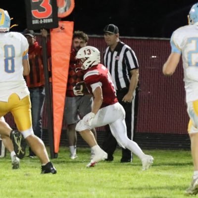 C/O 2026 | 5’7 160 lbs | Britton Hecla High School | GPA 3.7 | Football,Wrestling,Track| All Conference ECC, NEC | HM All State 9AA RB | RB/LB