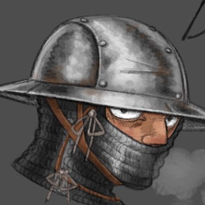 22 Artist (kinda)/armour smith (kinda) (Eng) Funny armored artist man Pixiv: https://t.co/YLmmwbN1m7 DM for commission details
