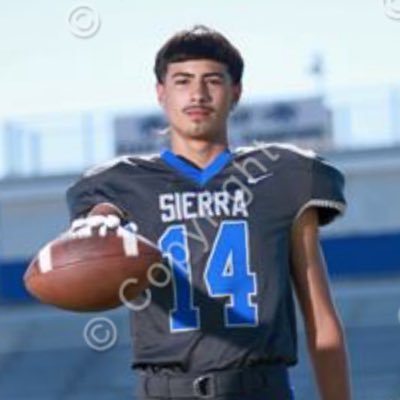 Sierra High School 5’10 140lbs GPA 3.0 C/o 2027 WR/DB/LS/SS 🙌 #14 #Varstiy insta: debandzz_408 email: damemena17@icloud.com