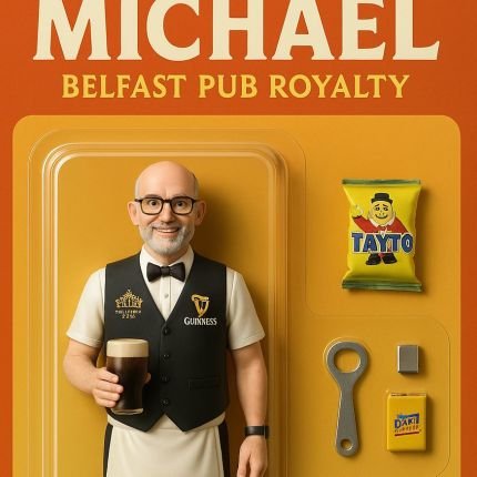 There's Bartenders & there's Bartenders that work in Bars, Probably the most 📸 bartender in the World serving Belfast & Tourists for over 35 years #GGMU 🇾🇪
