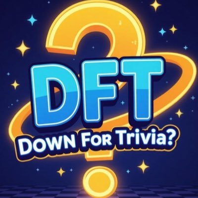 DownForTrivia's profile picture. Down For Trivia? 🚨 5 questions drop daily at 9 AM ET with Trivia Ted! 🎵🎬🏀📜🌌 Join the fun & share your score: 👍👎 #DFT