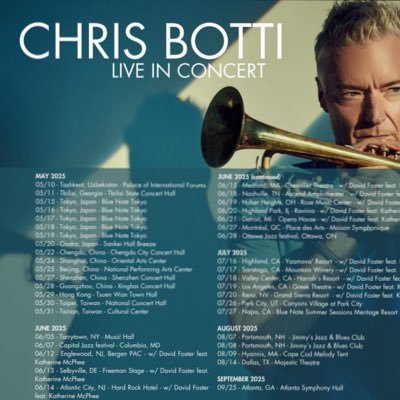 ChrisBott_i's profile picture. Fans Page. Grammy winning Musician Chris Botti. Tour/VIP at sea.