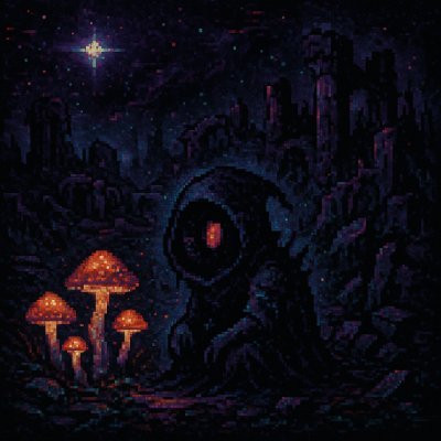 Mixes retro pixel art, fantasy and hidden meanings, drawing inspiration from NFT culture. https://t.co/V2iV2CTf6a