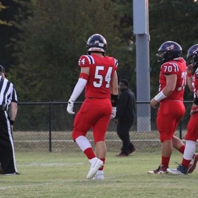 #54 football player | Wrestler | 6'1 215lbs | class of 2027 | White House Heritage High School | bench: 260 | squat: 410 | clean: 260 | GPA: 3.21 |