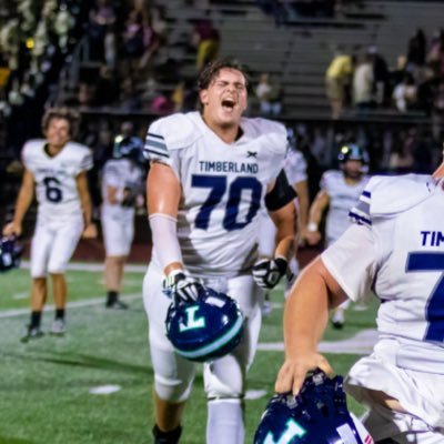 JStrokotter's profile picture. Timberland Highschool Football | Class of ‘27 | #70 OL | 6’2 260 | Track&amp;Field | Email: jakestrokotter@gmail.com