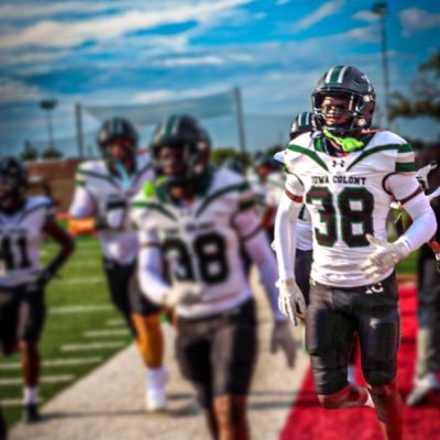 class of 2026 Iowa Colony High School 💚🖤football player GPA 4.2 6’0 weight 185 defensive End HC@CoachGarza