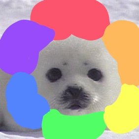 lethalharpseal's profile picture. Singular grain of rice (a colorful one with much whimsy)