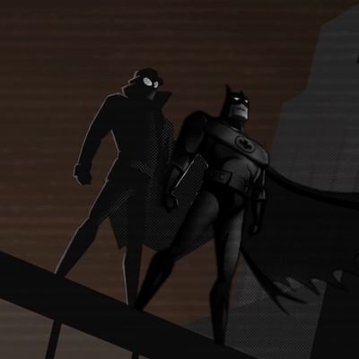 Batman and Spider-Man Noir, both together on an account, we will protect whatever city we're in, no matter the cost, even if that means making them suffer
