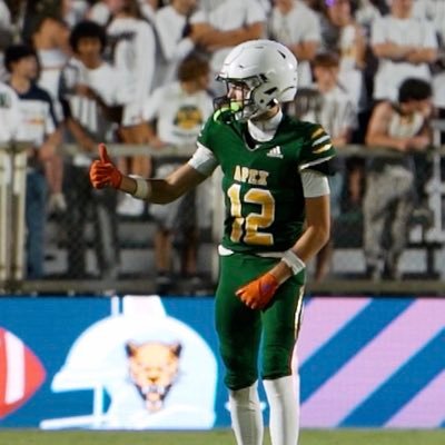 APEX HIGH SCHOOL #12 /5’11 150/919🎯/wide receiver/2027/squat 300/bench 180/clean 195/GPA 3.9/40 4.6/ E Mail landoncorley265@gmail.com
