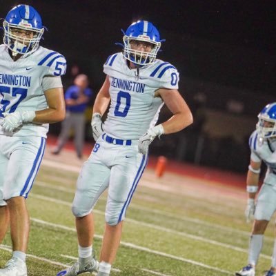 Bennington High, NE | 2026 | 6’2” 210 | MLB | 3.3 GPA | 40-4.7 | 455 DL | 405 SQ | 402-899-0933 | coletrainmiller@yahoo.com | NCAA ID: 2409416598