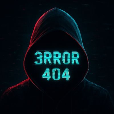 3RROR_04's profile picture. •Upcoming Cybersecurity Analyst 
•Beaking down threats, tools & trends
•Learning in public • Sharing insights • Building safer systems