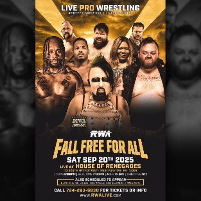RWA Pro Wrestling presents a mix of wrestling action reminiscent of years past fused with a modern mindset! RWA features chaos, action, & drama like no other!