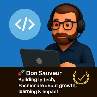 Nsikanxavic's profile picture. ⚡ Don Sauveur | Building the future with code DevOps dreamer. Web3 explorer. Impact-driven. Learning out loud. Growing with purpose. Let’s connect & create some