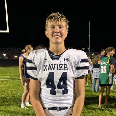 c_tylinski's profile picture. Xavier High School 2028 | 3.25 GPA | Appleton WI | 6,0 170lbs | RB/MLB | Football | Wrestling | Powerlifting | Baseball | cardit827@gmail.com | (920)-585-7101