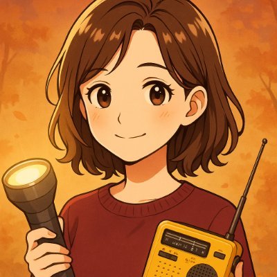 防災の日に生まれた防災オタク。南海トラフ直撃エリア在住。シングルマザー。家族は双子の息子達。趣味のアウトドアグッズを活かした防災術を極めて発信したい。写真撮影、旅行、アウトドア、防災グッズ収集が好き😊