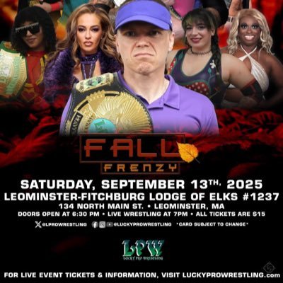 We book wrestlers for appearances and shows. The best company for top ranked wrestling appearances. You will be lucky to work with Lucky 13 Promotions!