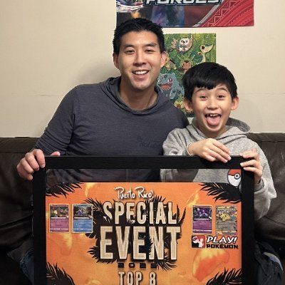 Father-son duo from Boston enjoying the Pokemon trading card game together. Benny (junior): Top 8 | 16 | 32 x3. Will (master): Top 32 | 64. @DrWilliamHwang