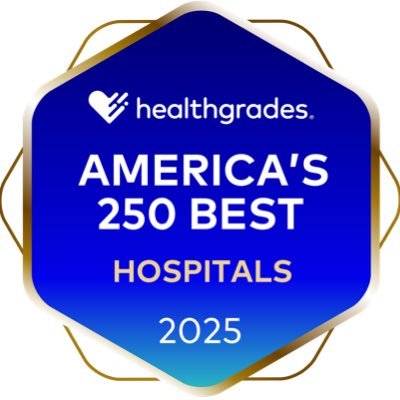 A recipient of the America’s 250 Best Hospitals award from Healthgrades for the fourth consecutive year.