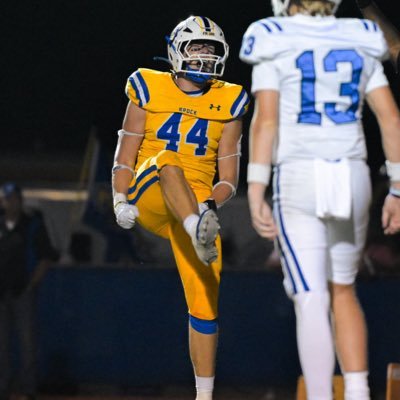 2027 Linebacker 6’2” 214, 3.8 GPA , 78” wingspan, 4.72 40. NCAA ID: 2410428056