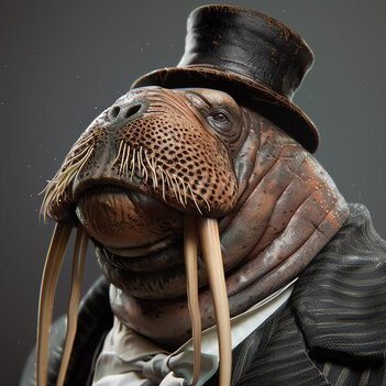 Seasoned walrus sage, 40+ winters wise. Tusked philosopher of frigid depths, PhD in Polar Ponderings from Iceberg U.