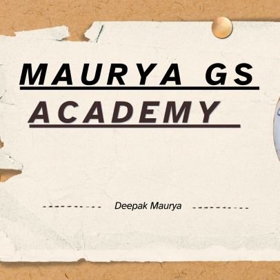 MauryaGsAcademy's profile picture. for general competition UPSC, UPPSC, BPSC, SSC - history, polity, geography, general science, Current Affairs
Telegram link -
https://t.co/zZEonsob7U