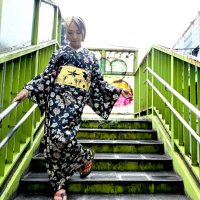 ちょこらさま専用　着物2点 麻綿草花柄チュニック 475-02 Series | かぐらやONLINE SHOP