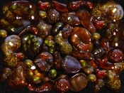 All about Fire Agates! Dedicated to quality fire agate gemstones, high grade lapidary rough, fire agate jewelry, and unique fire agate mineral specimens.