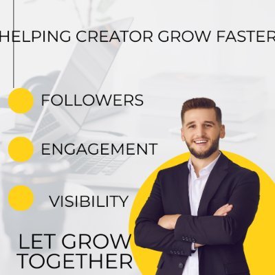 Helping creators grow faster 🚀
💡 Followers • Engagement • Visibility
📩 DM for collaborations
Growth strategist | Promo specialist
📥 Let’s grow together — DM