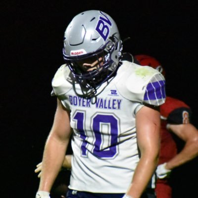 6'1 215 / Class of 2026 / RB/MLB / Boyer Valley HS/ GPA 3.95/ 712-267-1666/