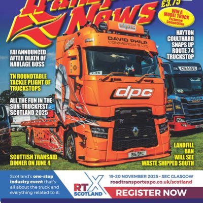 News and features from the road transport industry across Scotland and the north of England. Go digital here: https://t.co/6iArbw1bSd…