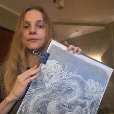 Julia Ragneidr Kravets artist (graphics), sculptor, teacher of foreign languages, economist ambidexter))
