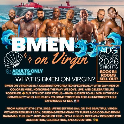 wes_and_friends's profile picture. Hello.  Did you know I'm throwing black gay party on a luxury cruise ship? Share with your friends if you don't mind. Book your trip today https://t.co/pyngCR68Th