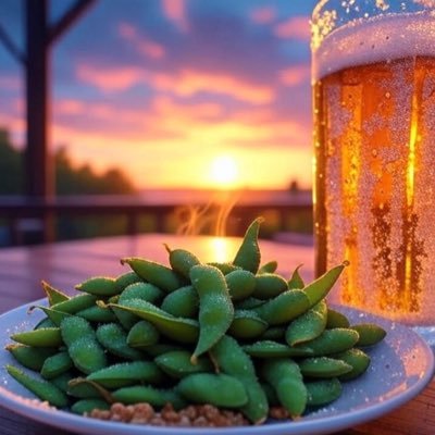 しごおわビール。つまみは枝豆が至高。時々写真を撮る。歩く。100分。毎日。それだけで、だいぶ違う。