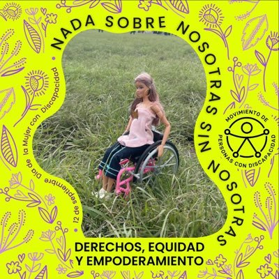 Mujer mexicana con discapacidad, Activista, Estudiante, Emprendedora, Tía, Fundadora del @movimientopcd