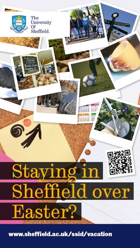 StayinginSheff's profile picture. Staying in Sheffield over Christmas / Easter / Summer? News about all the Vacation Programme events being run @SheffieldUni