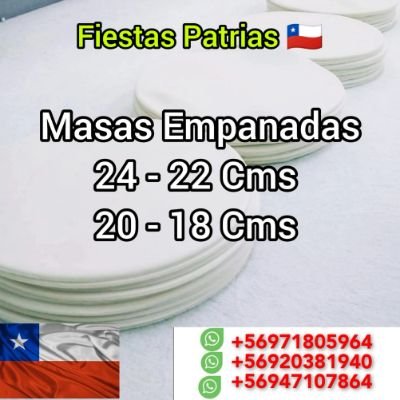 @masasricopan #masasricopan
Pasaje 10 casa 883 La Copa Colina
WhatsApp +56971805964
Facebook Rico Pan
instangram ricopanfabricade
#masas #colina #chicureo